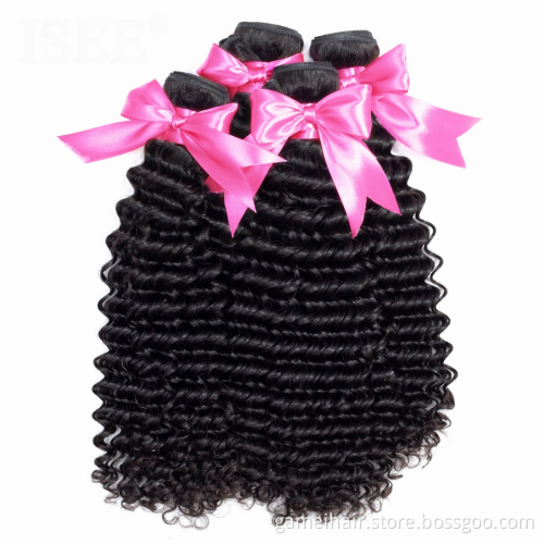 Wholesale Raw Deep Wave Peruvian Human Virgin Cuticle Aligned Hair  Bundles Cheap Natural Remy Human Hair Extension For Women